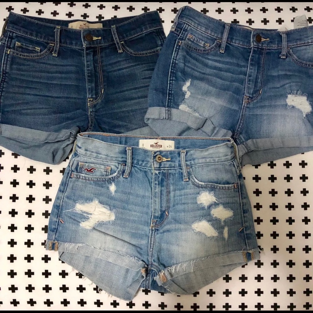 LOT of 3 Hollister shorts size 0